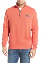 Men's Tommy Bahama 'classic Aruba' Original Fit Half Zip Sweater - Pink