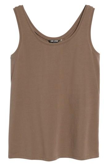 Petite Women's Nic+zoe 'perfect' Tank P - Brown
