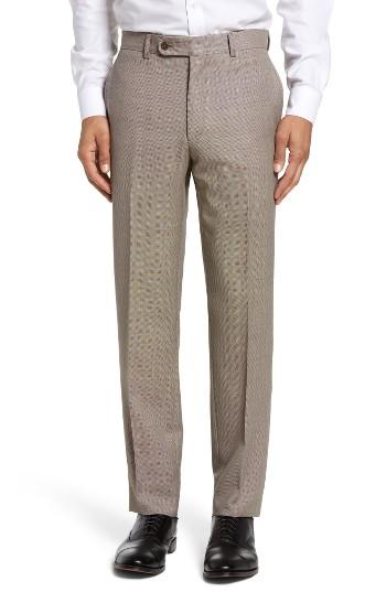 Men's Bensol Tic Wool Trousers - Beige