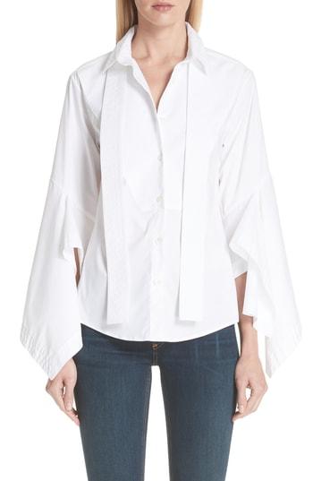 Women's Palmer//harding Ruffle Sleeve Blouse Us / 6 Uk - White
