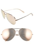 Women's Oliver Peoples Sayer 63mm Oversized Aviator Sunglasses - Pink/ Pink