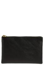 Madewell Medium Victory Leather Pouch - Black