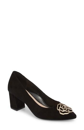 Women's Taryn Rose Maci Pump .5 M - Black