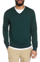 Men's Vince Slim Fit Cashmere V-neck Sweater - Green