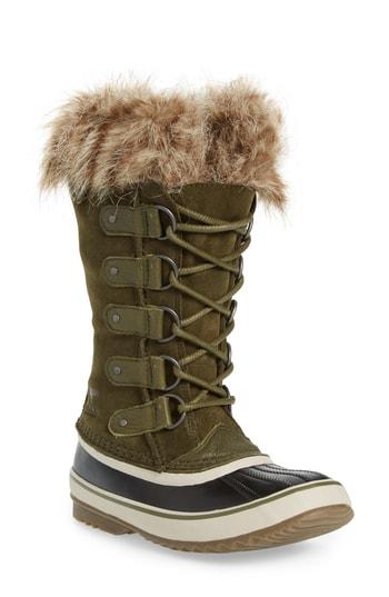 Women's Sorel 'joan Of Arctic' Waterproof Snow Boot M - Green