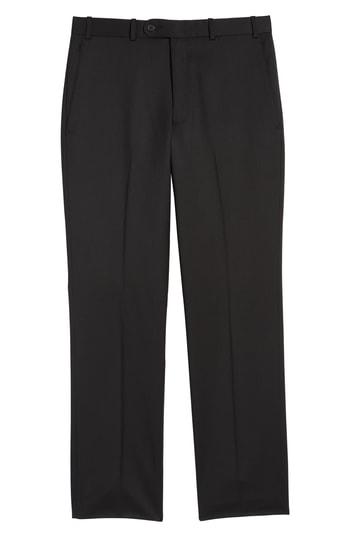 Men's John W. Nordstrom Torino Flat Front Wool Gabardine Trousers