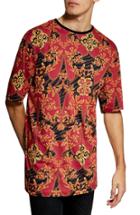 Men's Topman Oversize Fit Baroque T-shirt - Red