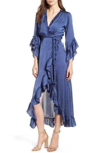 Women's Misa Los Angeles Alina Wrap Dress - Blue