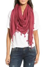 Women's Hinge Open Stitch Panel Wrap, Size - Burgundy