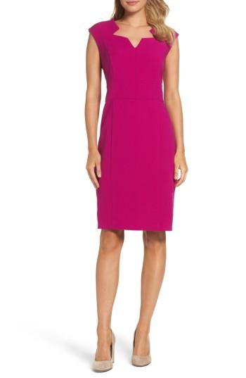Petite Women's Tahari Sheath Dress P - Pink