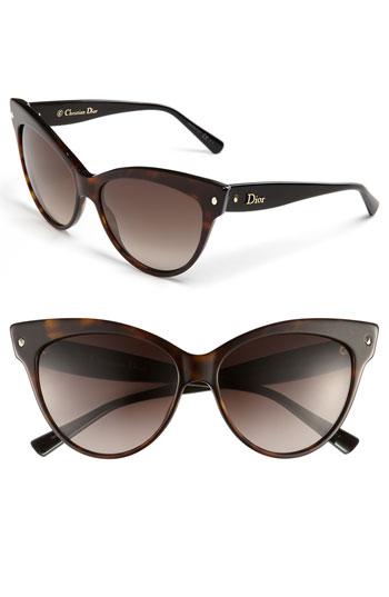 Dior 'mohotani' 58mm Cat's Eye Sunglasses Havana/