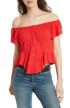 Women's Free People Mint Julep Tee - Red