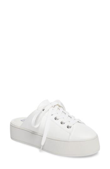 Women's Steve Madden Frost Mule Sneaker .5 M - White