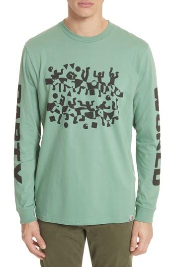 Men's Carhartt Work In Progress World Party T-shirt - Green