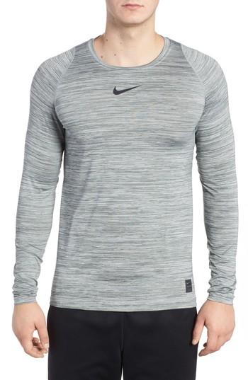 Men's Nike Pro Long Sleeve T-shirt - Green