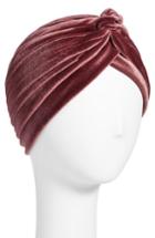 Asa Kaftans Velvet Turban, Size - Purple