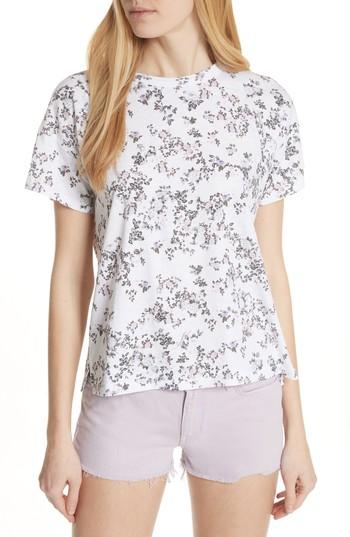 Women's Rag & Bone/jean Vintage Floral Tee - White