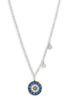 Women's Meira T Evil Eye Diamond & Sapphire Pendant Necklace