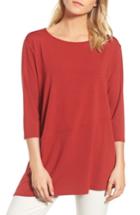 Women's Eileen Fisher Asymmetrical Jersey Top - Red