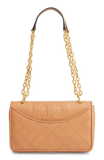 Tory Burch Alexa Leather Shoulder Bag - Brown