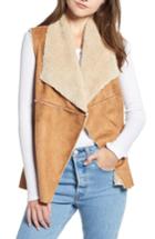 Women's Dylan Madison Faux Shearling Vest - Beige