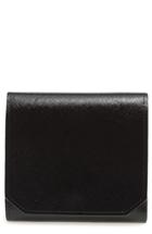 Women's Nordstrom Trifold Leather Envelope Wallet - Black