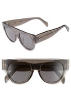 Women's Celine 52mm Pilot Sunglasses - Dark Grey/ Smoke