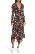 Women's A.l.c. Tianna Silk Wrap Dress - Burgundy