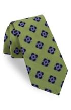 Men's Ted Baker London Botanical Wardrobe Silk Tie, Size - Green