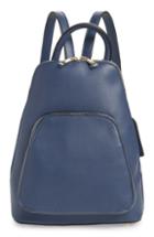 Sole Society Aushan Faux Leather Backpack - Blue