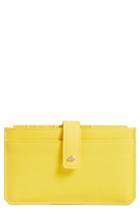 Estella Bartlett Happy Travels Faux Leather Document Wallet - Yellow