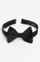 Men's David Donahue Bow Pre-tied Tie, Size - Black