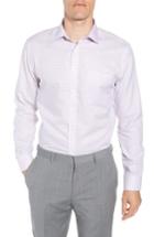 Men's Nordstrom Men's Shop Smartcare(tm) Trim Fit Check Sport Shirt 32/33 - Pink
