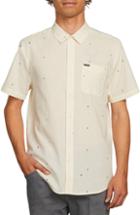 Men's Volcom Quency Print Camp Shirt - Ivory