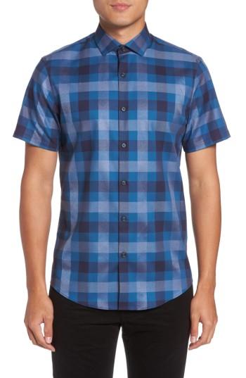 Men's Calibrate No-iron Large Check Woven Shirt