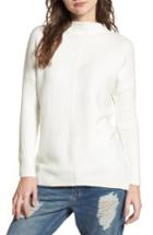 Women's Topshop Funnel Neck Maternity Sweater Us (fits Like 6-8) - Ivory