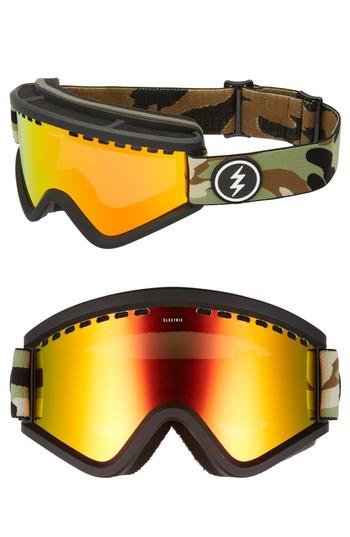 Women's Electric Egv Snow Goggles - Camo/ Red Chrome