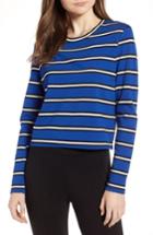 Women's Halogen Stripe Knit Top - Blue