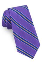 Men's Ted Baker London Multistripe Silk Tie, Size - Purple