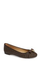 Women's Michael Michael Kors Alice Ballet Flat .5 M - Brown