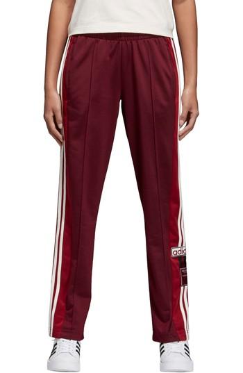 Women's Adidas Originals Adibreak Tearaway Track Pants - Burgundy