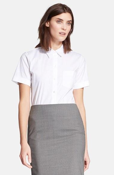 Women's Theory 'uniform' Short Sleeve Blouse
