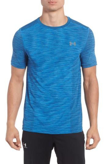 Men's Under Armour Threadborne Fit T-shirt, Size Xx-large - Blue