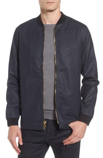 Men's Tunellus Coated Zip Front Jacket, Size - Blue