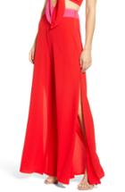 Women's Show Me Your Mumu Campbell High Slit Wide Leg Pants - Red