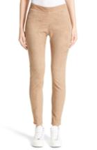 Women's Fabiana Filippi Stretch Suede Leggings Us / 40 It - Brown