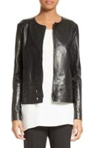 Women's Lafayette 148 New York Santino Cutout Leather Jacket