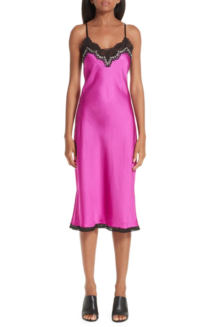 Women's Alexander Wang Grommet Detail Slipdress