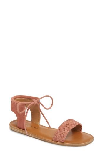 Women's Lucky Brand Adannta Ankle Tie Sandal M - Pink