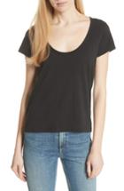 Women's Rag & Bone/jean U-neck Tee, Size - Black